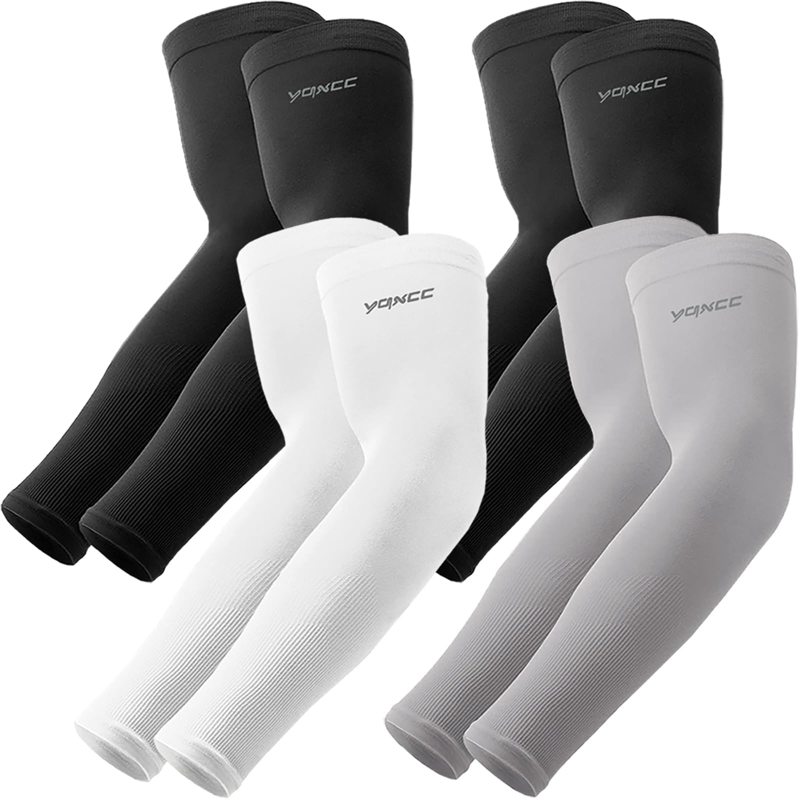 YQXCC Arm Sleeves for Men Women UPF 50+ Cooling Compression Arm Cover Shield Sleeves for Football Basketball Golf Cycling Driving Running Outdoor Activities