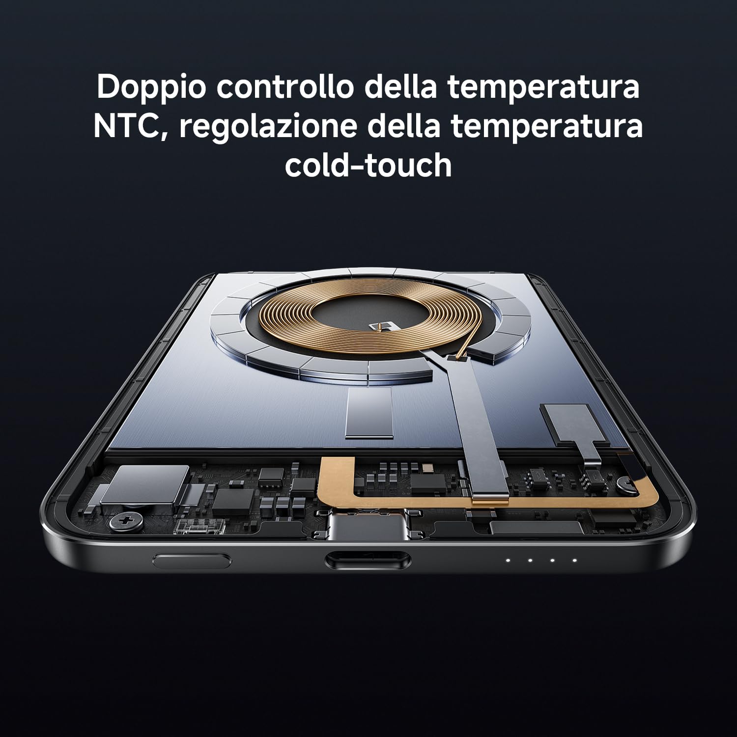 Xiaomi UltraThin Powerbank MagSafe, Ultra Sottile 6 mm, Batteria Esterna da 5000 mAh, Ricarica Rapida fino a 15W, Caricatore Portatile, Design Ergonomico, Compatibile con iPhone e Android