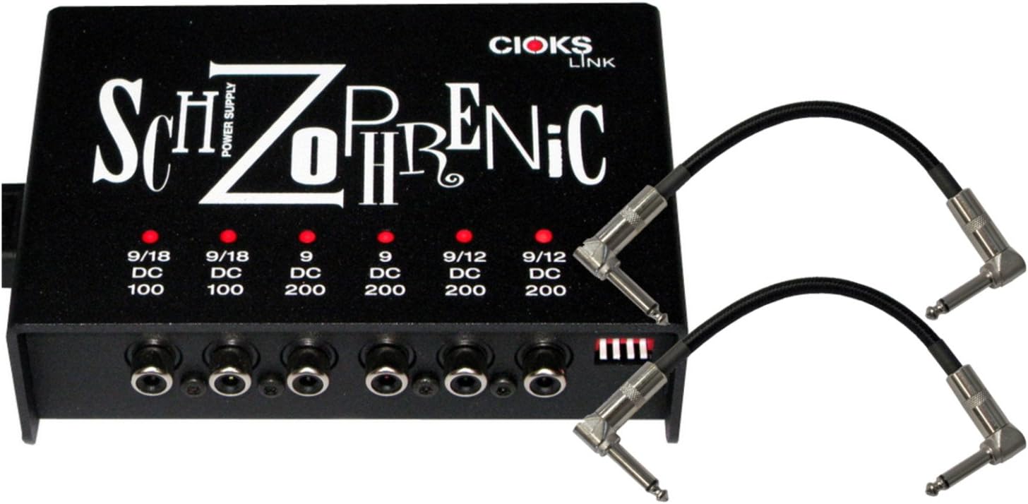 Cioks SCH Schizophrenic Link 6-Outlet Isolated Power Supply w/ 2 Patch Cables