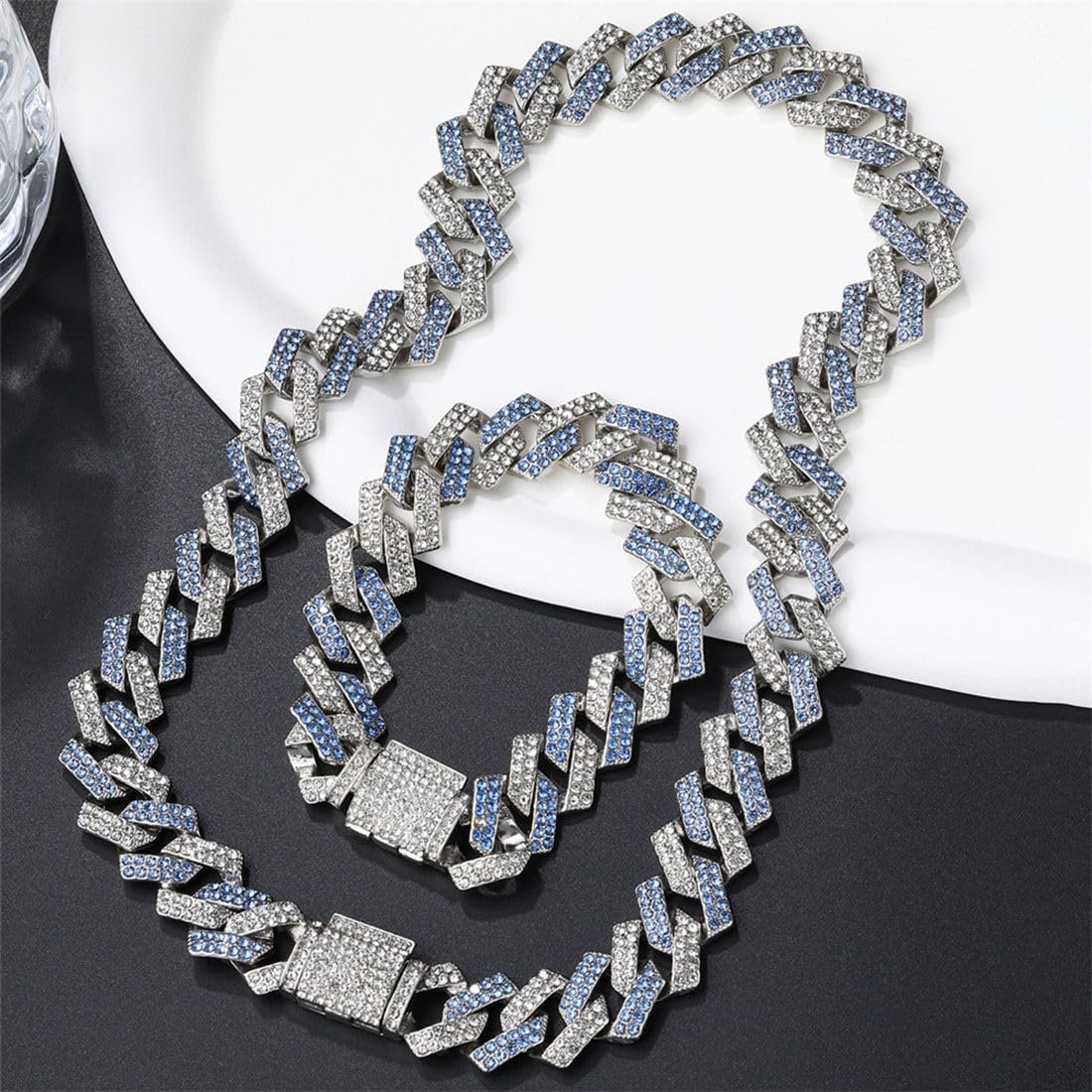 Blue Chain Dog Collar - Image 2