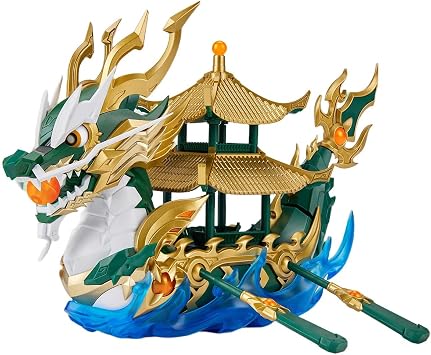 YSBRING MS General JHJ 19 cm Long Dragon Boat Model Kits Green MP-02