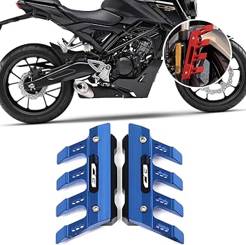 For CB150R CB250R CB300R CB125R CB650R CB300F CB500X/F 2020-2026 Motorcycle Front Fender Side Guard Fender Slider Fork Protector Guard Block Fender Slider Bike Accessories Blue