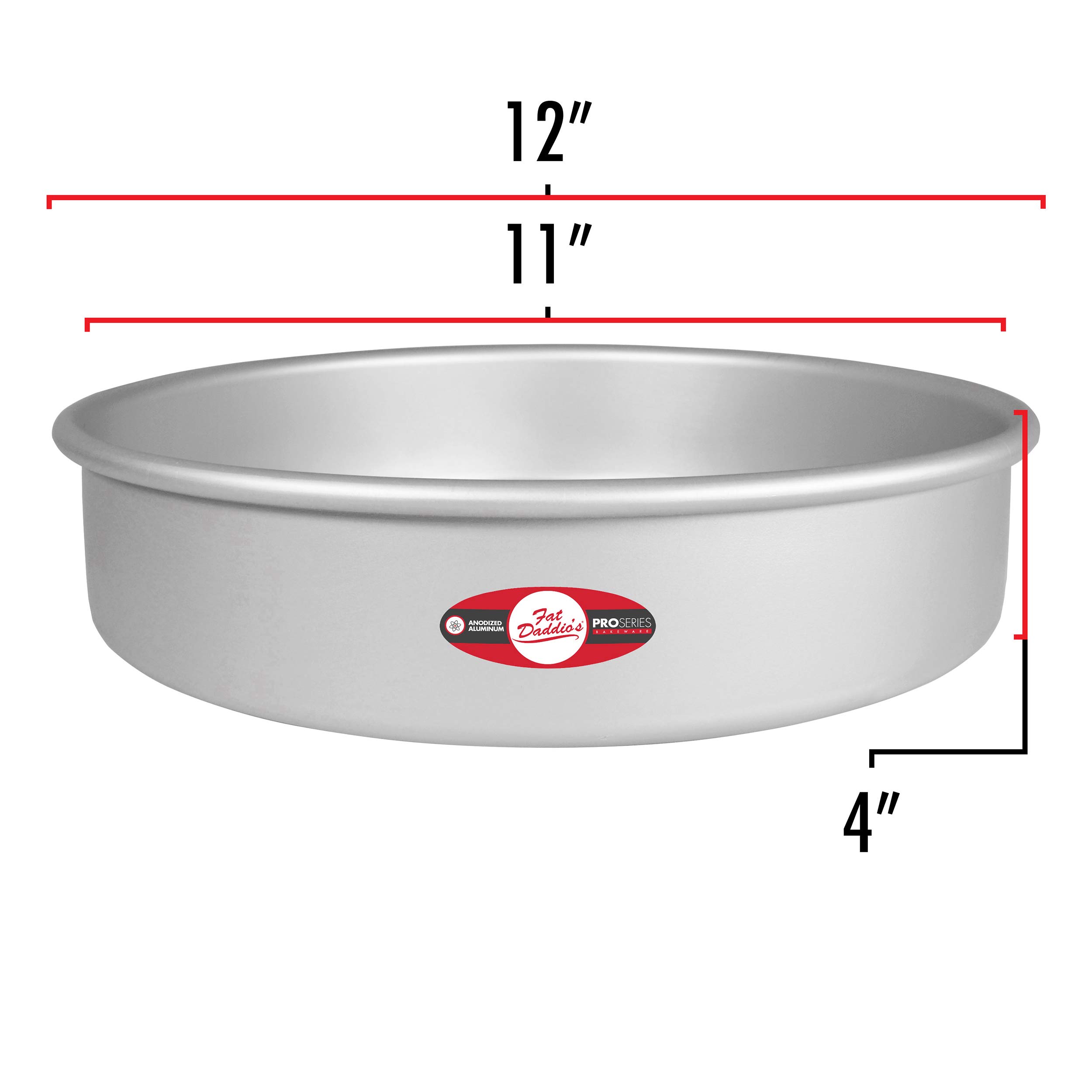 Fat daddio de aluminio anodizado redonda Cake Pans