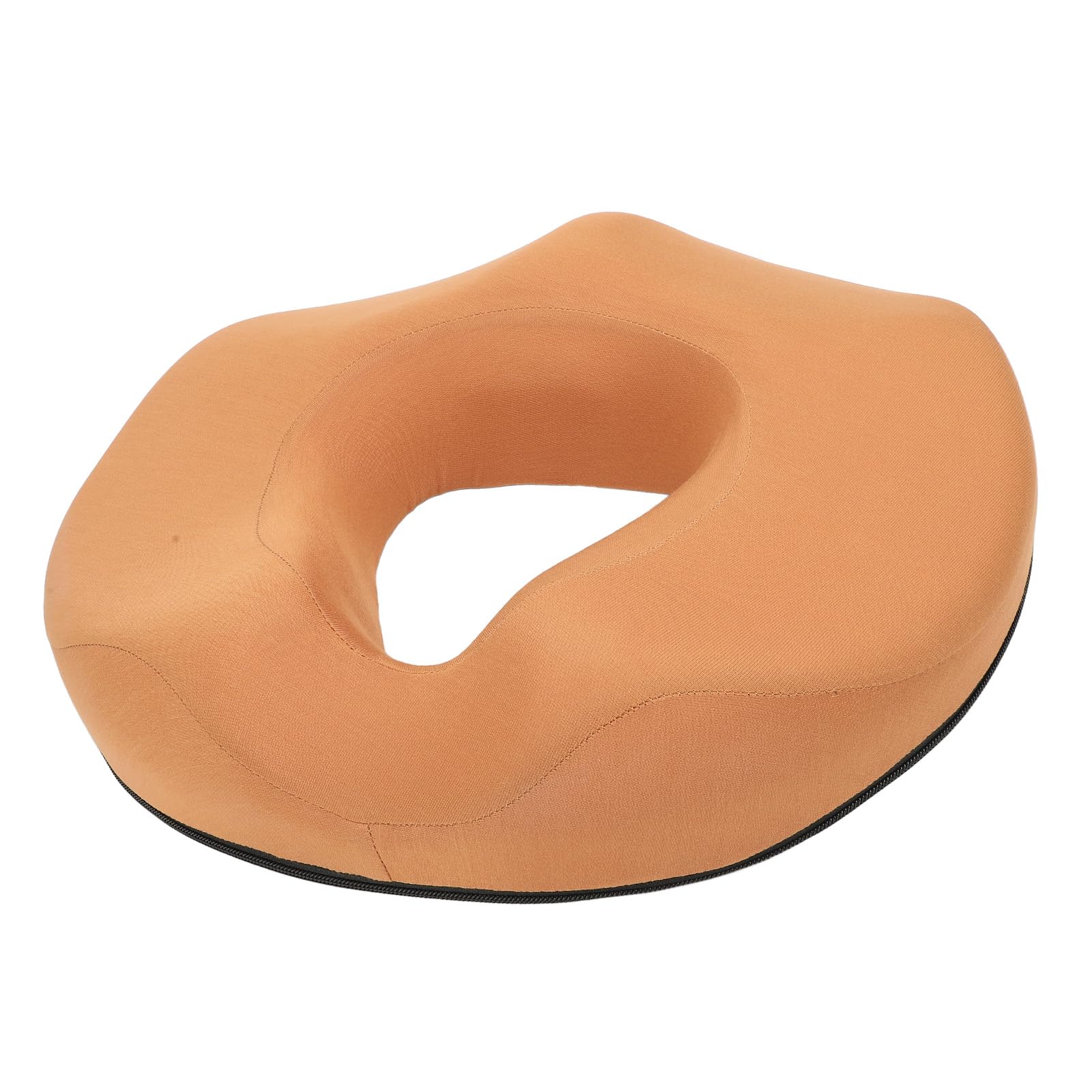 Cuscino a Ciambella Cuscino Comfort Traspirante per Migliorare la Postura Seduta per Uso Domestico in Ufficio, Materiali in Lattice + Nylon (Arancia)