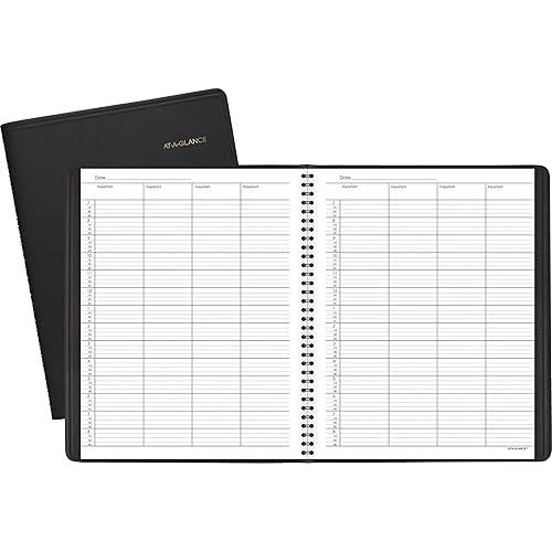 AT-A-GLANCE 8031005 Four-Person Group Undated Daily Appointment Book, 8 1/2