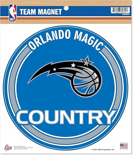 Vista 34 de Rico Industries NBA Basketball 8" Round Magnet