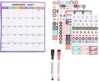 FRCOLOR プランナー ジュリアン または オーガナイザー ステッカー スケジュール 日付 マーカー カレンダー 消せる X 消せる オフィス と 壁 ＆ 大きな 年間 - と ステッカー 用 両面 学校 ドライ 使用 マーキング 横向き