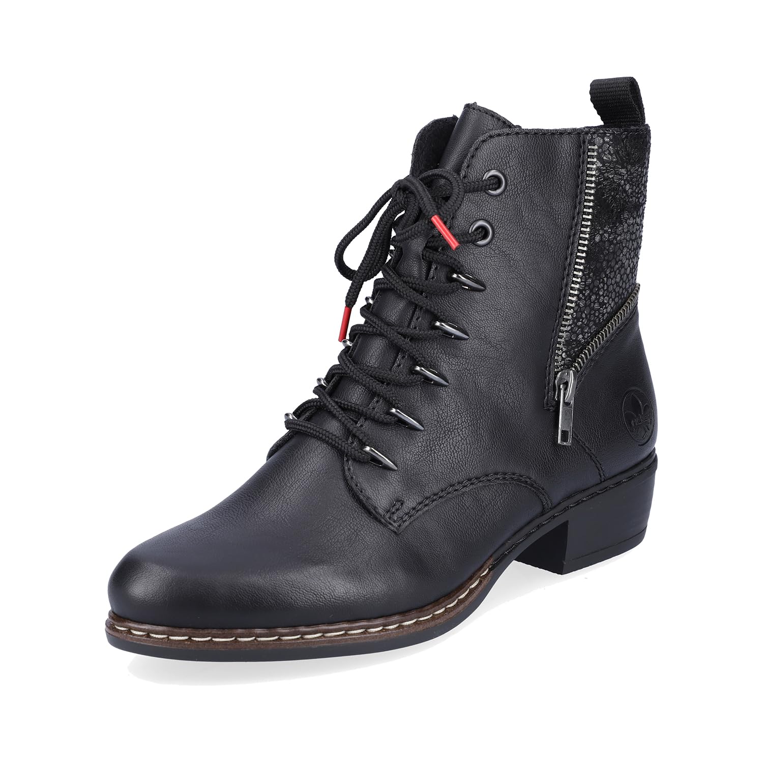 Rieker Damen Stiefel, Frauen Schnürstiefel
