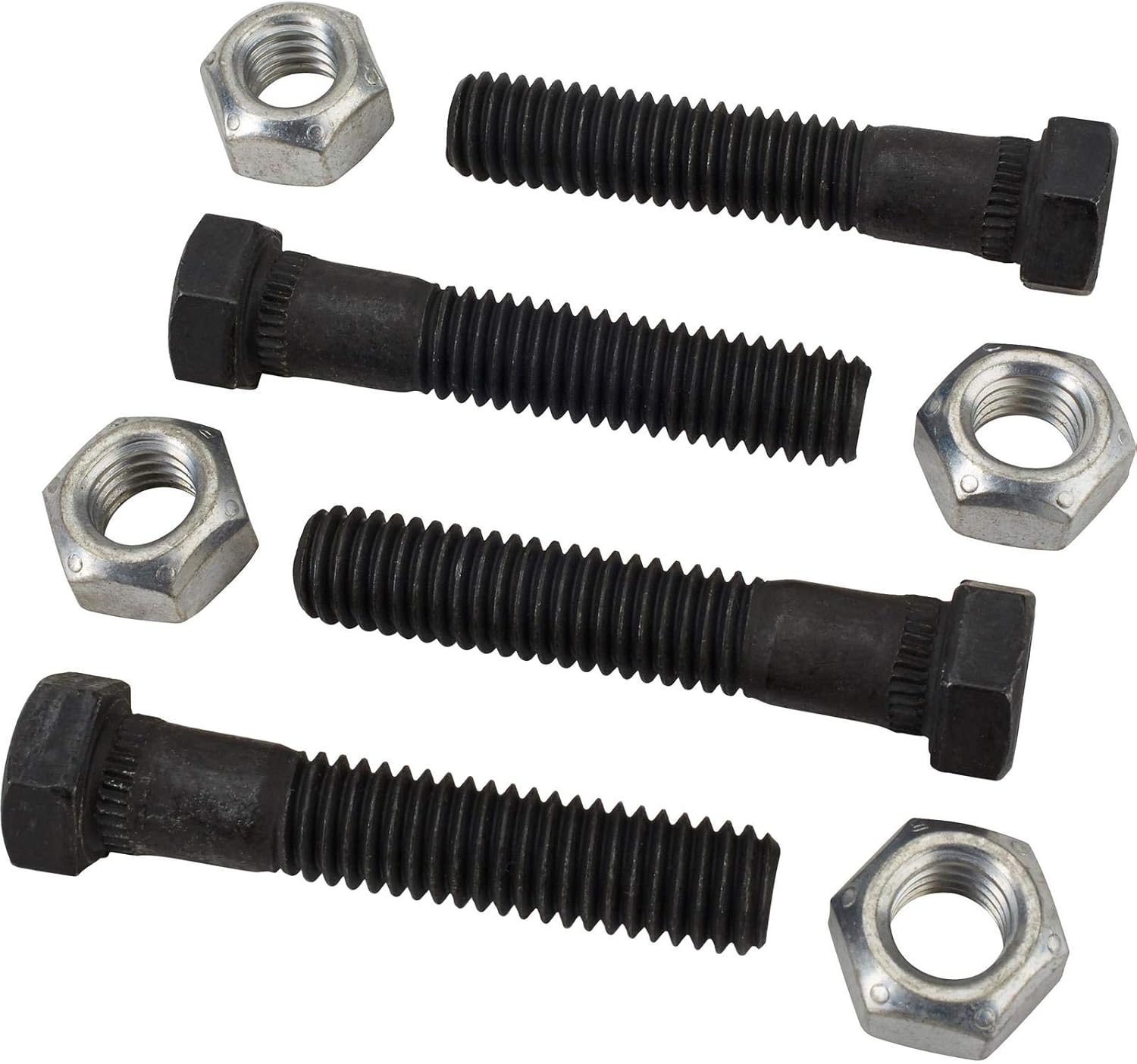 Speedway Motors Upper Control Arm Shaft Bolt & Nut Hardware Kit for 1964–74 GM A/F/X-Body Vehicles, Includes Four Correct Bolts with Self-Locking Nuts and Accurate Knurl Specs