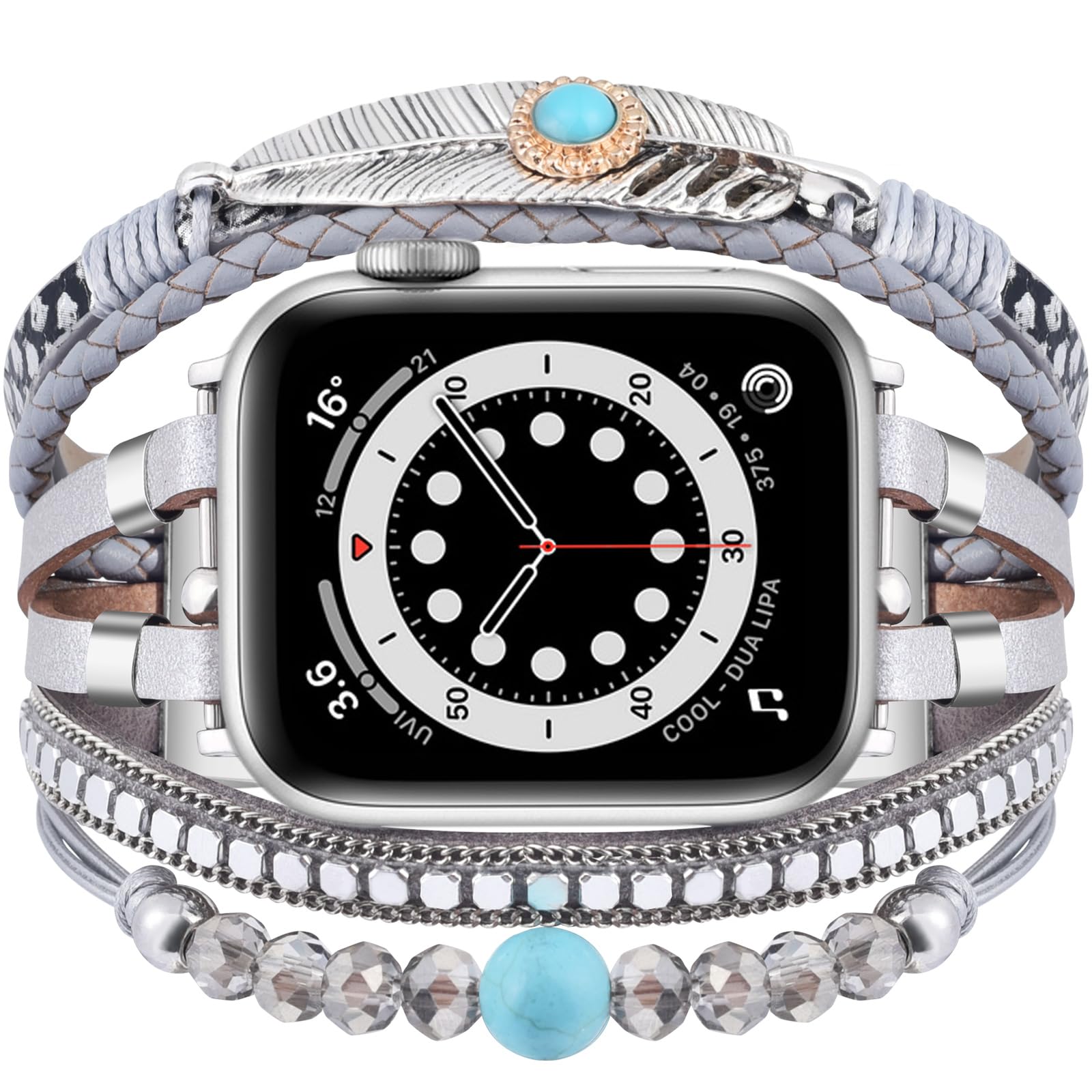 Amazon.com: VISOOM Beaded Boho Bracelet Compatible for Apple  display picture 2