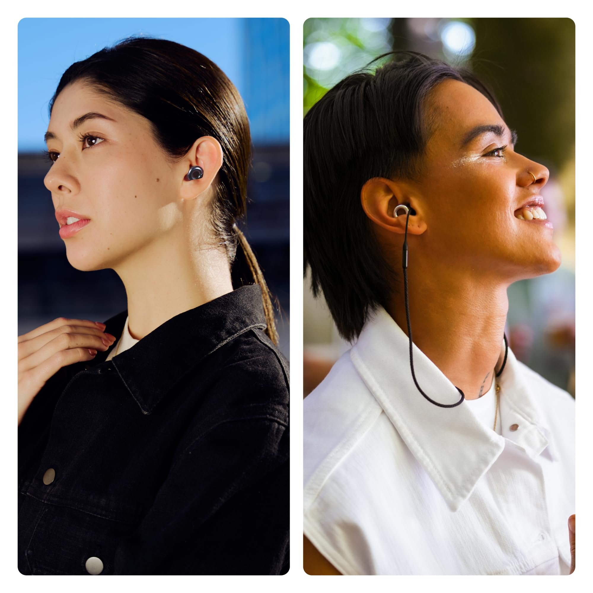 Loop Earplugs Switch 2 + Link Set (Schwarz) – Switch 2 + Link | Wiederverwendbare 3-in-1-Ohrstöpsel für Fokus, Reisen, Musik und Veranstaltungen, geselliges Beisammensein und Geräuschempfind