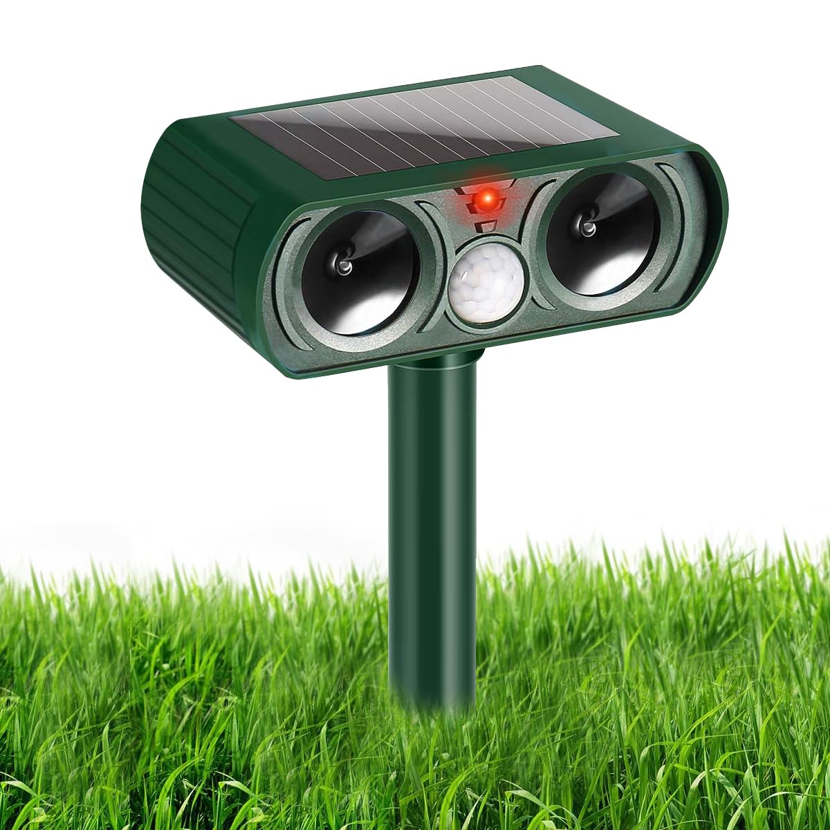 Titifeya Ultrasonic Cat Repellent, Solar Powered Animal Scarer, Outdoor Animal Deterrent, Waterproof Wildlife Repeller Motion Activated for Garden, Yard, Farm, Dog, Deer, Rabbits, Fox