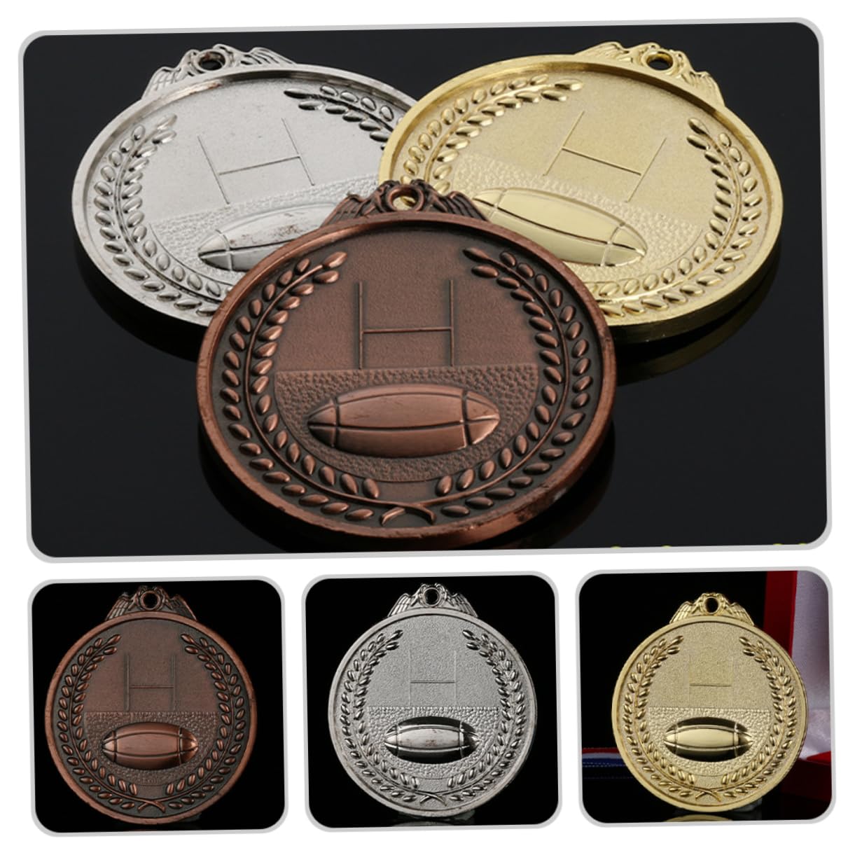 BESPORTBLE Medallas De Premio del Concurso Cotillon Fiesta Cotillones Medallas De Futbol para Medallas para Rugby Medalla De Competencia Medallas