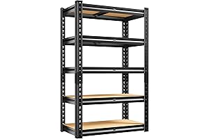 REIBII GarageShelving Units | Boltless Heavy Duty 2000LBS Storage Shelving, 5-Tier Metal Shelving