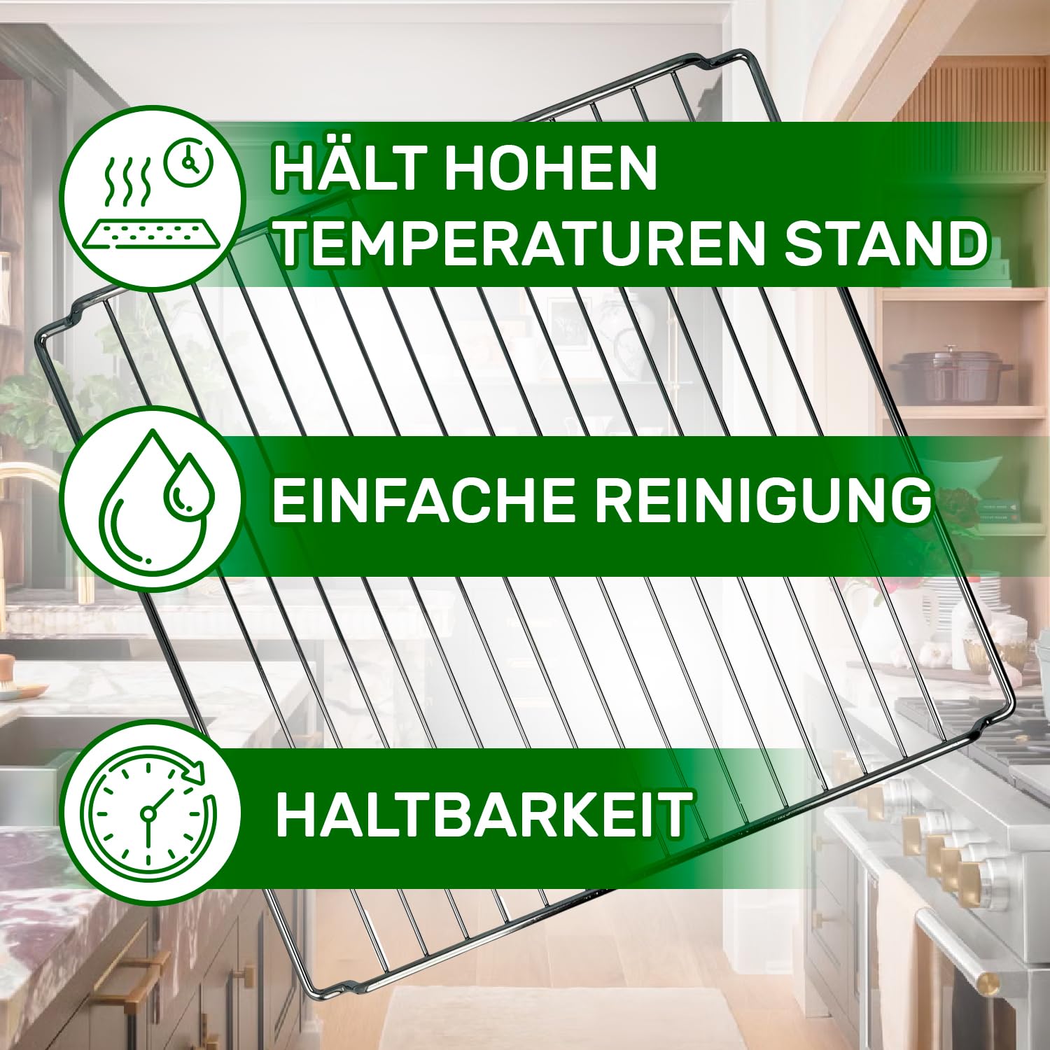 Universelles Verstellbares Backofen Gitterrost oder Kühlschrank mit einer Mindestlänge von 370 mm Maximale Länge von 650 mm und Breite von 310 mm - Garantie 5 Jahre - ONIX TECH