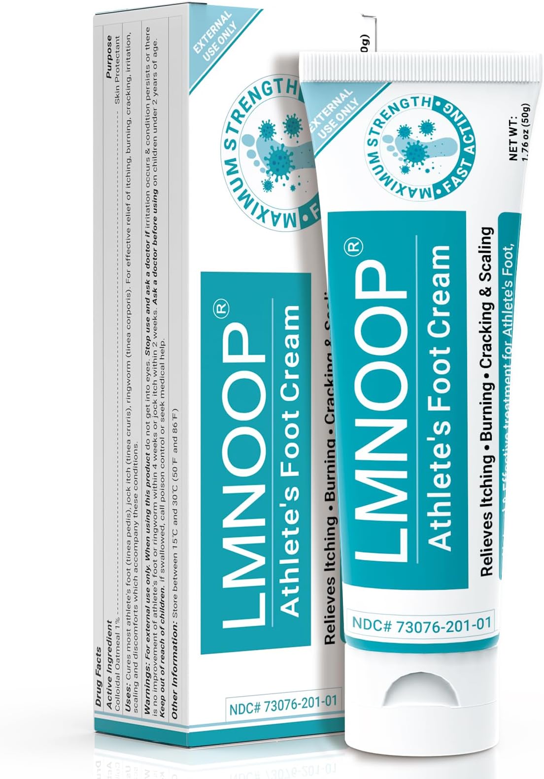 LMNOOP Athletes Foot Treatment Cream, Maximum Strength for Athlete's Foot (Tinea Pedis), Itching, Blister, Burning, Cracking, Scaling, Beriberi,Natural Herbs Antifungal Foot Cream