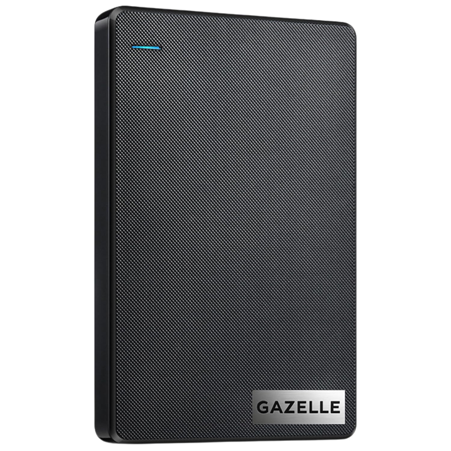 GAZELLE High-Speed 500GB Ultra Slim Portable External Hard Drive – 2-in-1 Type C & USB 3.0, Compatible with PC, Mac, Laptop, PS4, Xbox, iPad, Tablet, Mobile (Black) – 1 Year Warranty
