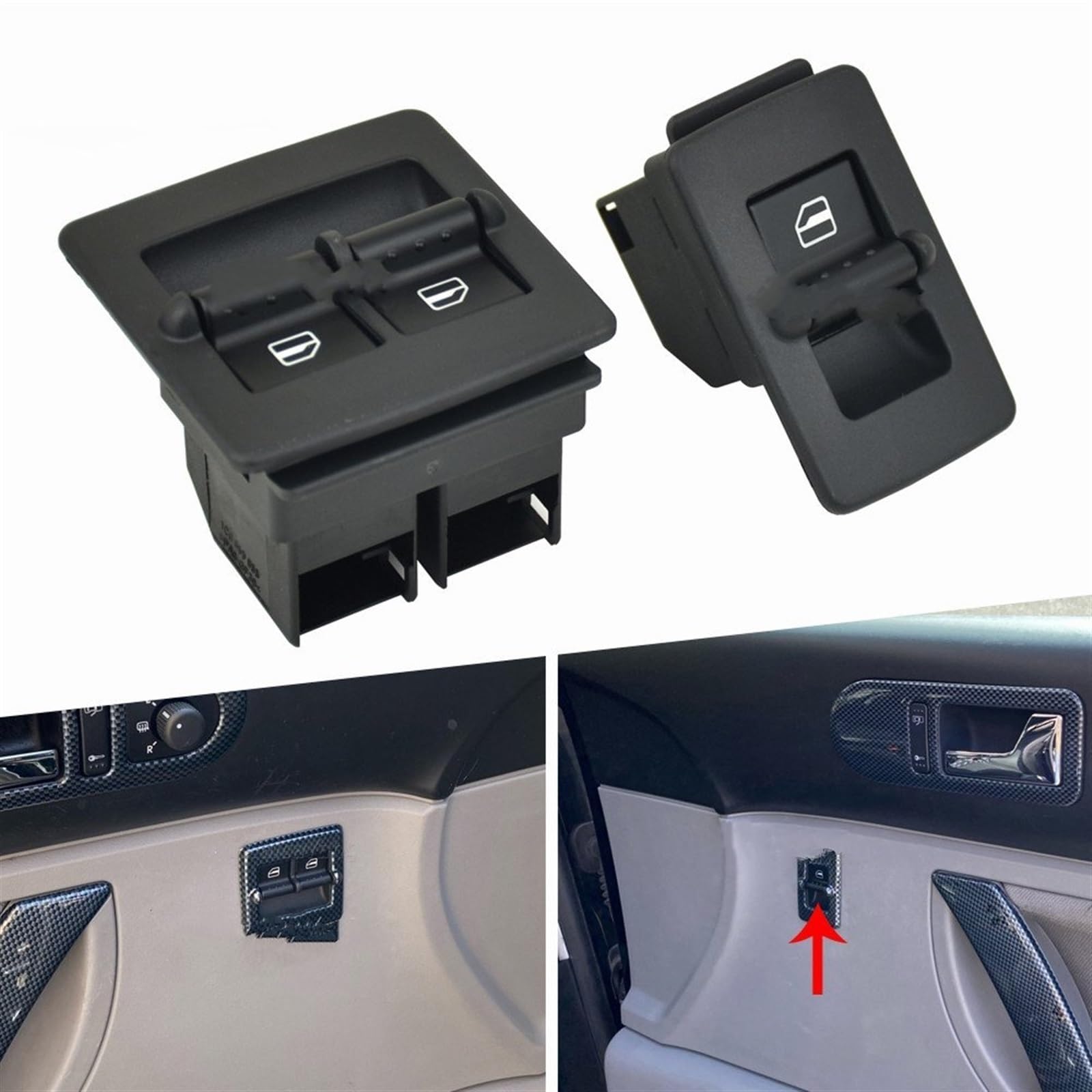 Interruptor de ventana izquierda derecha para VW para Beetle 1998 1999 2000 2001 2002 2003-2010 1C0959851 1C0959855 1C0959527(Master Switch)