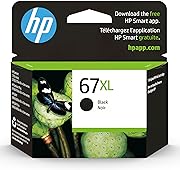 HP 67XL Black High-yield Ink Cartridge | Works with HP DeskJet 1255, 2700, 4100 Series, HP ENVY 6000, 6400 Series | Eligible for Instant Ink | 3YM57AN