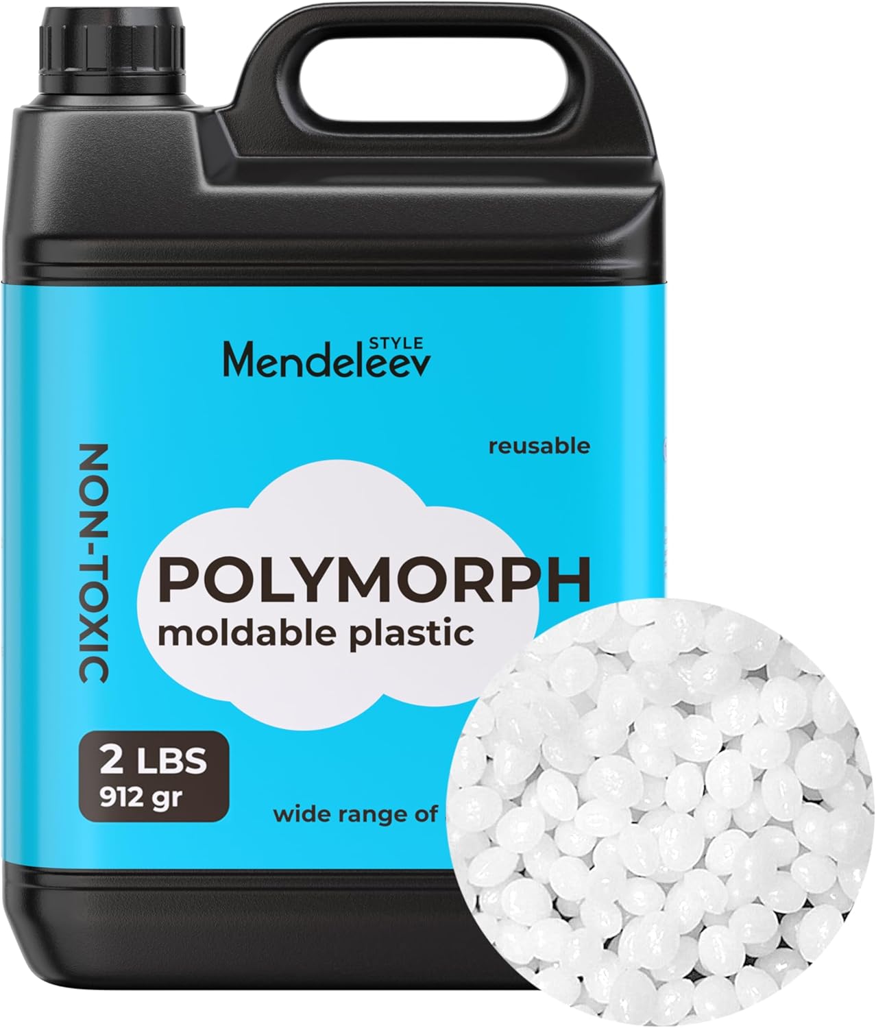 2 LBS Polymorph Moldable Plastic Beads Melting Pellets