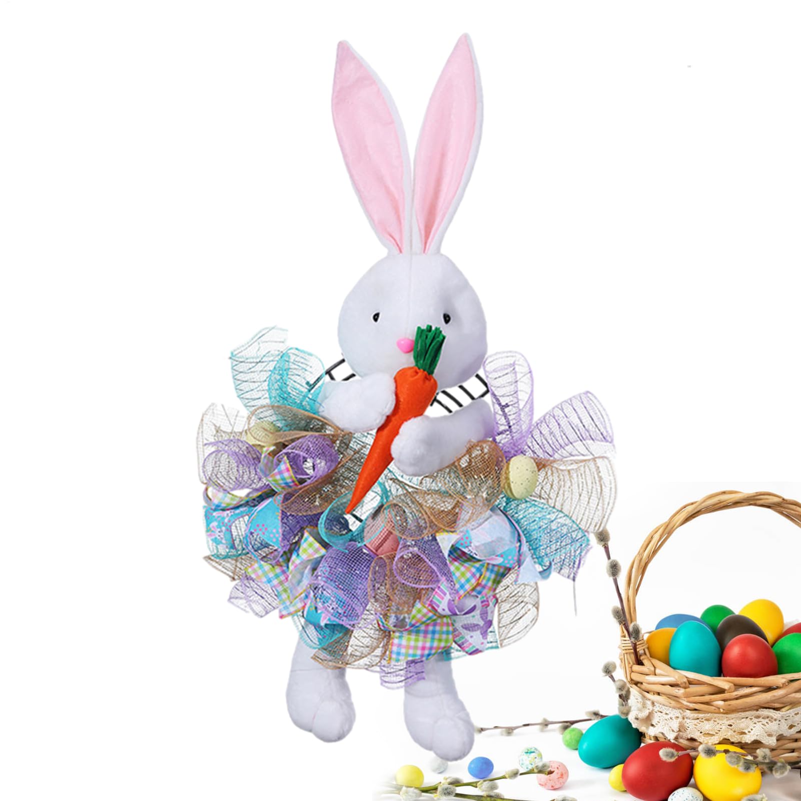 Corona de Huevos de Pascua Artesanal para Decoración de Interiores