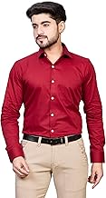 DUKUL Men’s Solid Premium Cotton Twill Formal Shirt | Full Sleeve | Regular Fit | Soft & Durable Fabric