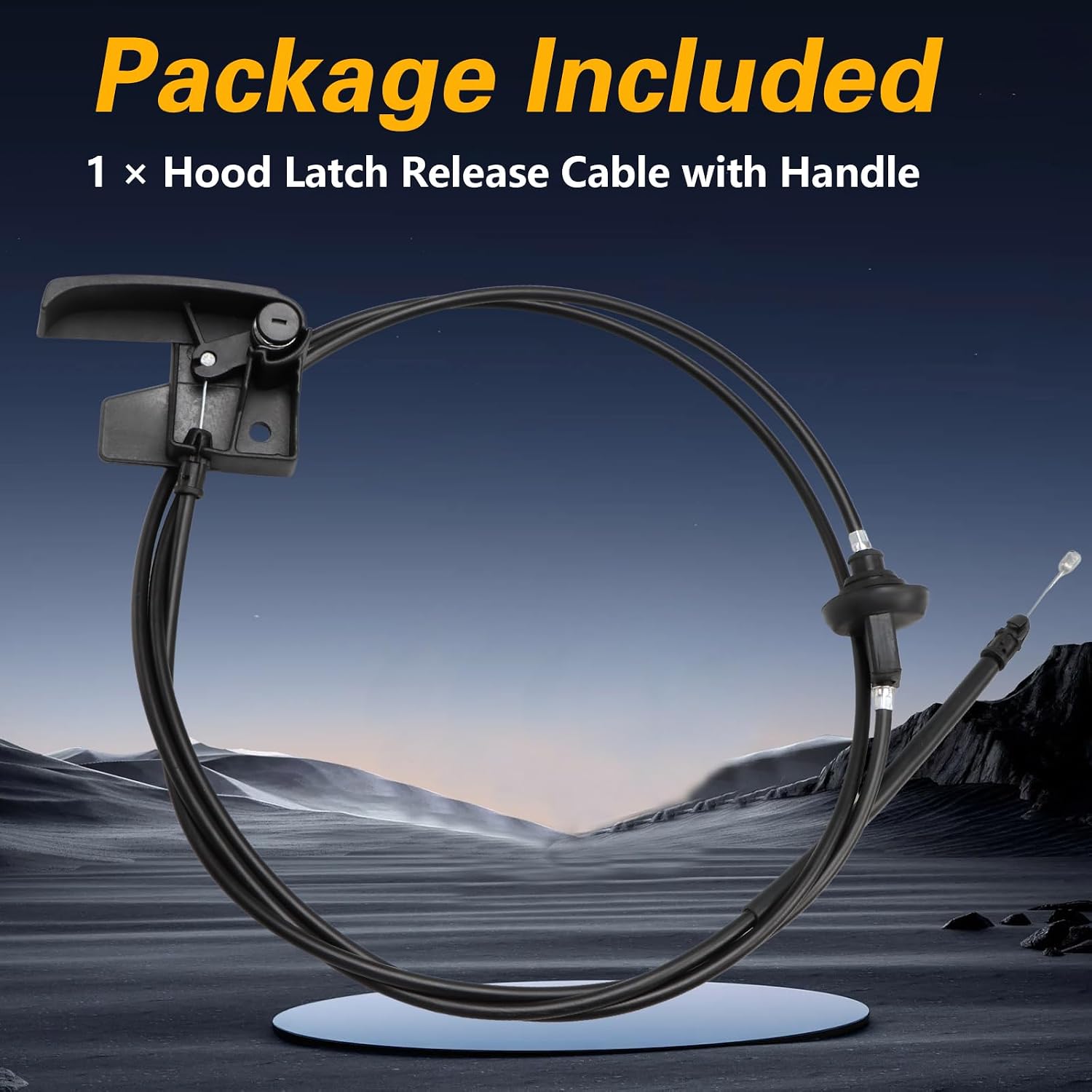 EVRBUL Hood Latch Release Cable with Handle Compatible with Cadillac Escalade Chevrolet Avalanche Silverado Suburban Tahoe GMC Sierra Yukon 1999-2007 Replace#: 15769724 15780437 15142953 15706152
