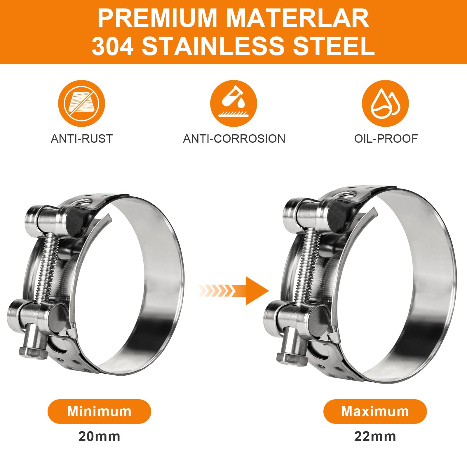 Hose Clips & T Bolt Hose Clamps | Orbital Fasteners - Orbital Fasteners - View #3