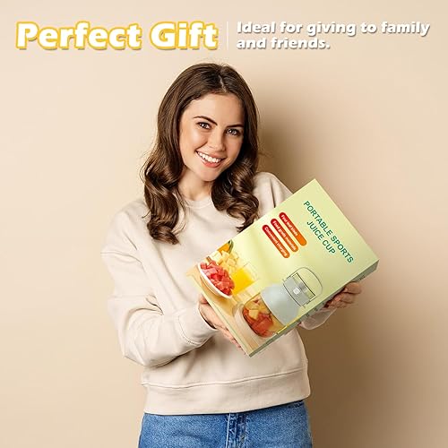 Miniatura 7 de Licuadora portátil de tamaño familiar de 50 onzas para batidos, batidos y jugos, verdadera licuadora sobre la marcha con remezcla para oficina,