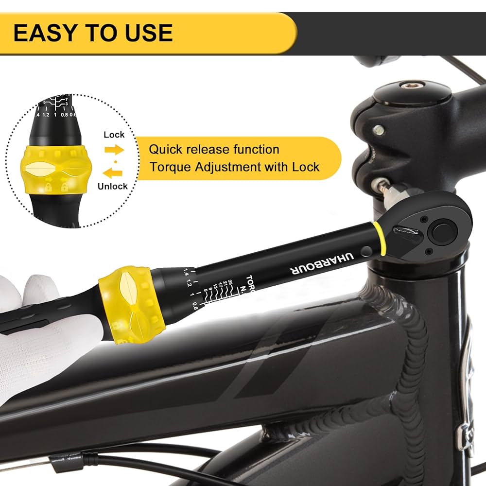 VEVOR Torque Wrench 1/2", 34-340N.m Torque Wrench For Bicycle