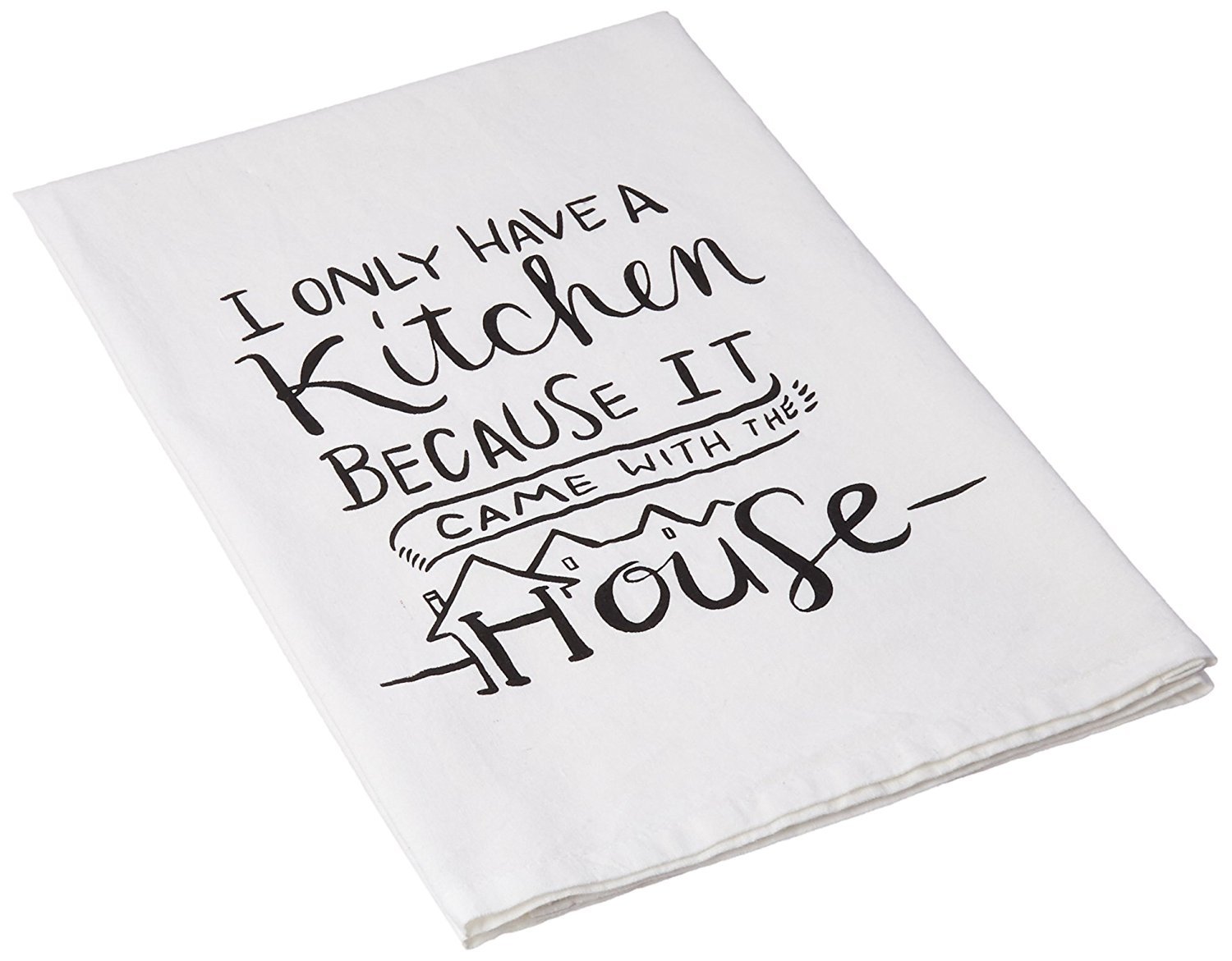 Primitives by Kathy Kitchen Tea Towel, 28" x 28", Neutral