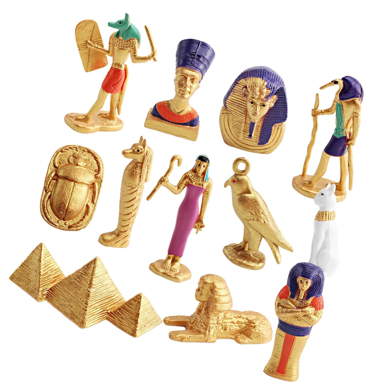 Amazon.co.jp: 12PCS古代エジプトのおもちゃミニチュアピラミッドと 
