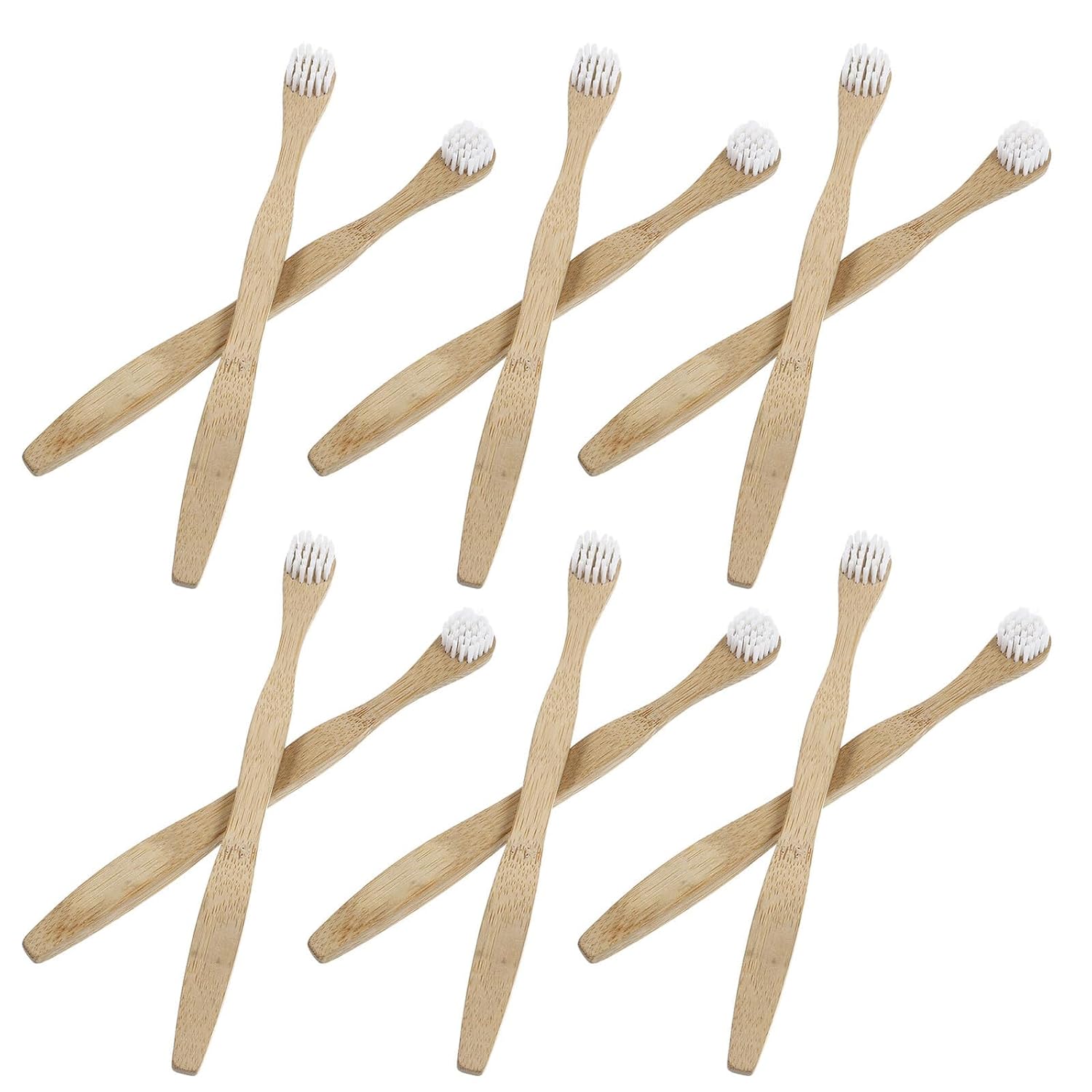 INOOMP 12pcs Tongue Cleaner Set with White Bristles Reusable Tongue Scraper for Oral Care for Fresh Breath Maintenance
