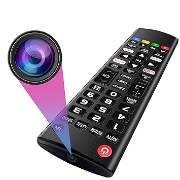 Spy Mission Smart tv Remote Camera WiFi Hidden Camera Wireless HD 1080P Indoor Supports 32gb Memory Spy Cam Security Cameras Nanny Cam Built with Motion Detection.