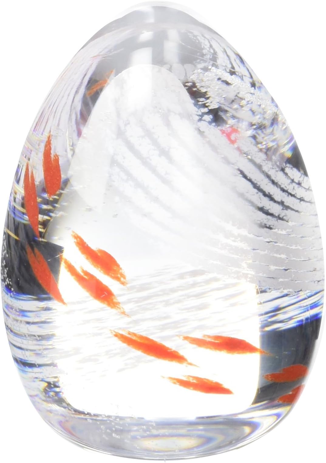 Caithness Glass Piece Crystal All My Heart Love Paperweight, Clear/ Red