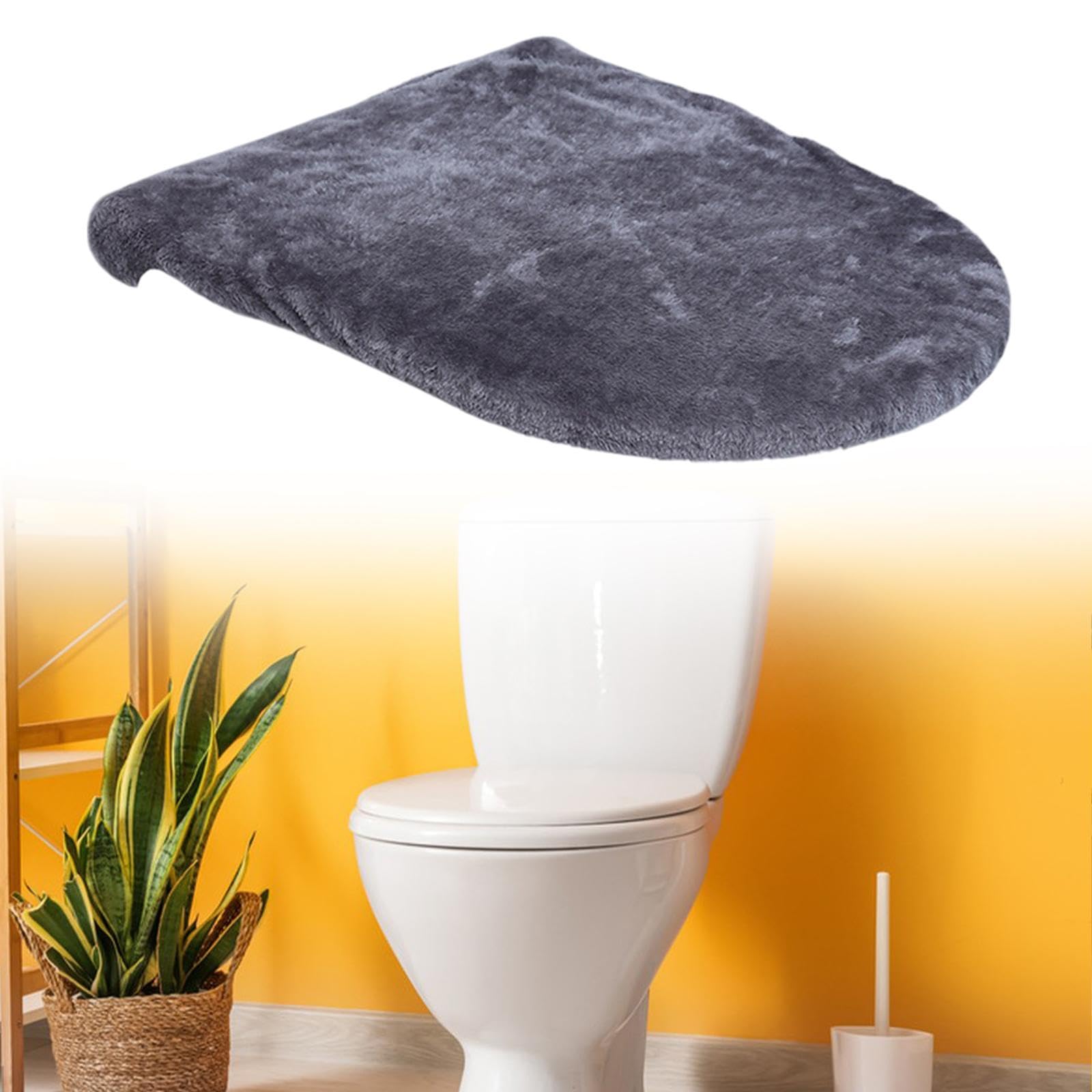 Toilettensitzbezug Aus Weichem Samt - Universell Für 43-58cm Toiletten