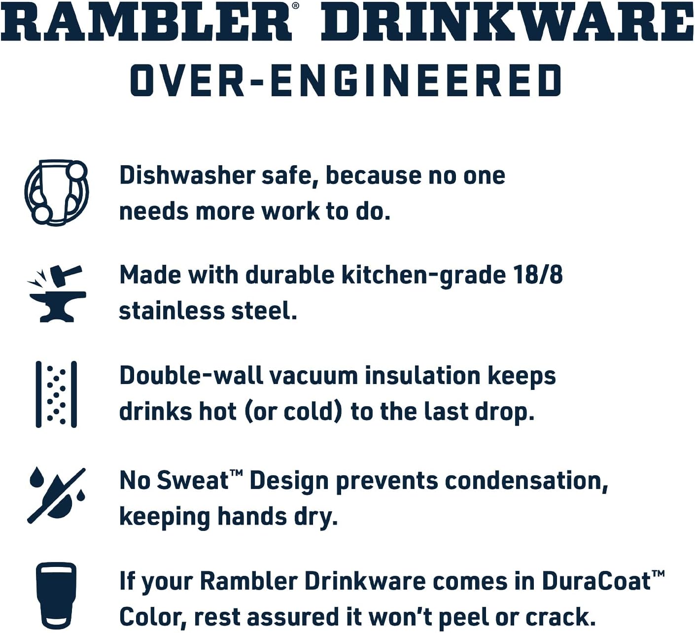 YETI Rambler 26 oz Straw Cup, Vacuum Insulated, Stainless Steel with Straw Lid | Vacuum Insulated, with Straw Lid - Image 4