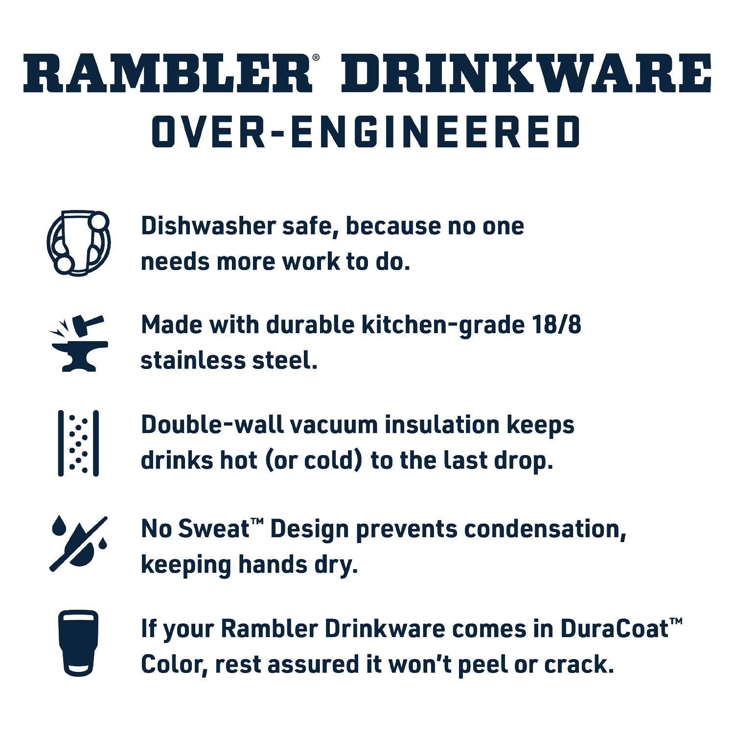 YETI Rambler Gobelet avec paille isotherme en acier inoxydable avec couvercle à paille, 769 ml, rose poudré