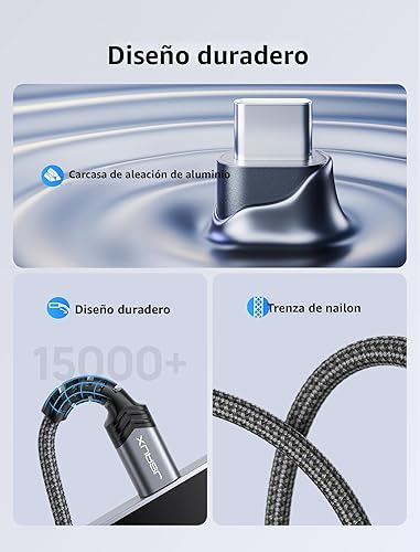 Miniatura 6 de JSAUX Adaptador USB C a conector de audífonos hembra de 6/64" (3.5 mm) para audio auxiliar, compatible con Samsung Galaxy S23, S23+, S23 Ultra, S22