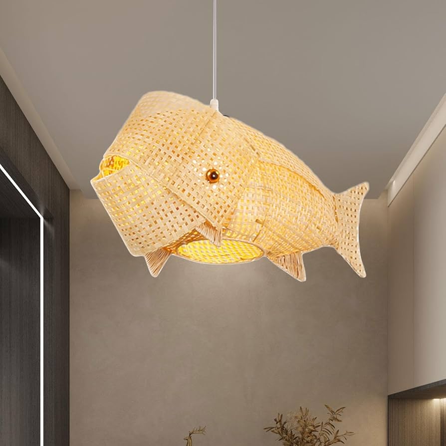 Amazon.co.jp : 魚型の吊り下げランプシェード シャンデリア用