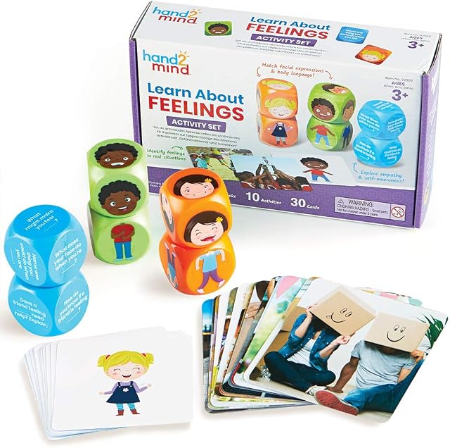 hand2mind Social Skills Games for Kids, Learn About Feelings Set