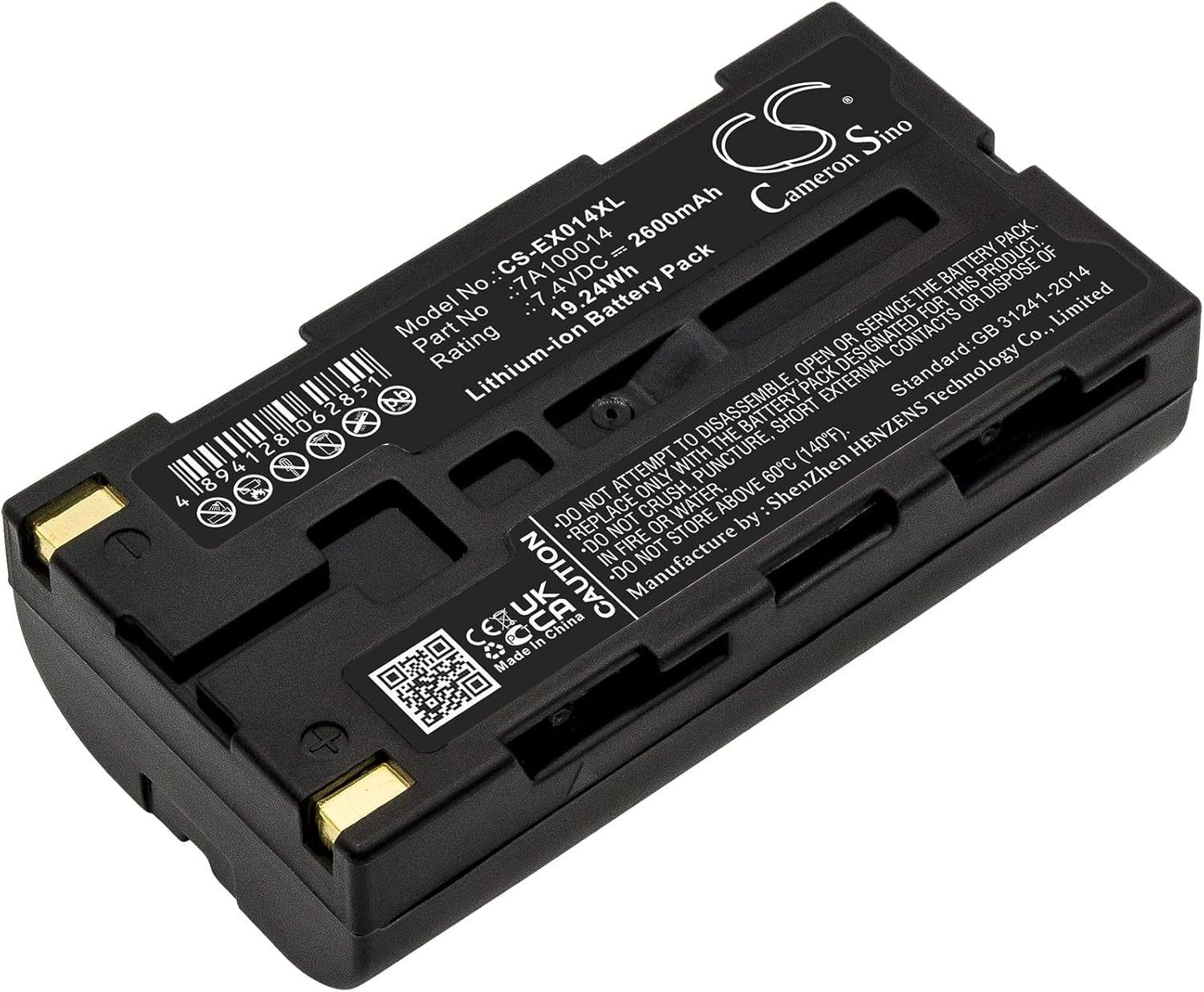 Replacement Battery for Ex tech Dual Port Andes 3 APEX 2 APEX2 APEX 3 APEX3 MP200 MP300 MP350 S1500 15PCS