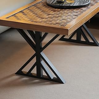 Metal Coffee Table Legs 18 Inch, Heavy Duty Bench Legs, Furniture Legs for Coffee Table, End Table, Night Stands, Desk Legs Set of 2 (B, 18")