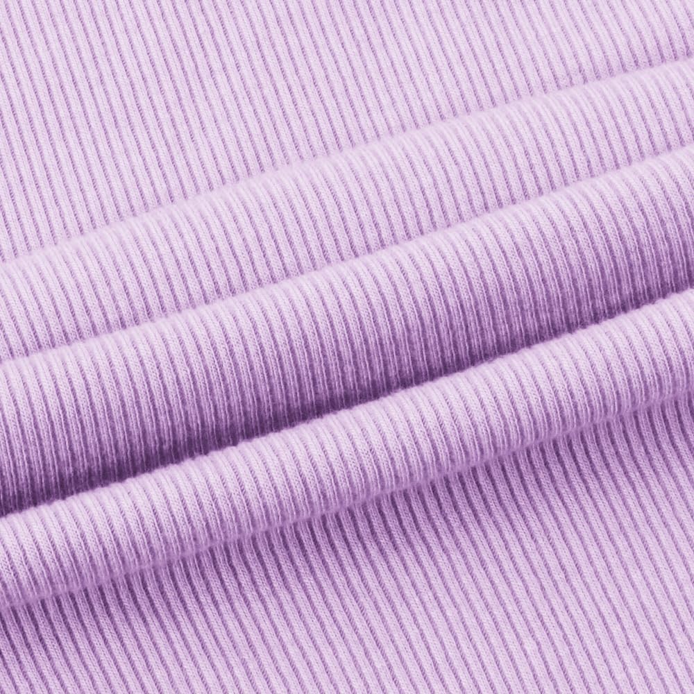 Chulianyouhuo Women's Short Sleeve Scoop Neck Ribbed Knit Fitted Casual Tops Tee Summer Slim Basic Shirts - Image 6