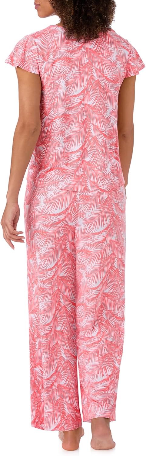 Tommy Bahama - Women's Pajama Set, Short Sleeve T Shirt with Cropped Pants for Sleep or Lounge - Image 3