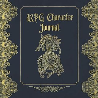 RPG Character Journal: Includes fillable character sheets for use with D&D and 5e. RGP character creator notebook/journal