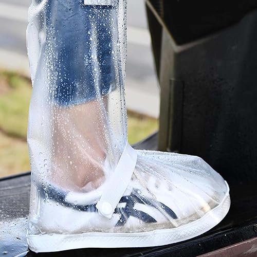 Miniatura 7 de SooGree Fundas impermeables para zapatos de lluvia para hombre, reutilizables, plegables, para botas de nieve con reflector, protector de zapatos