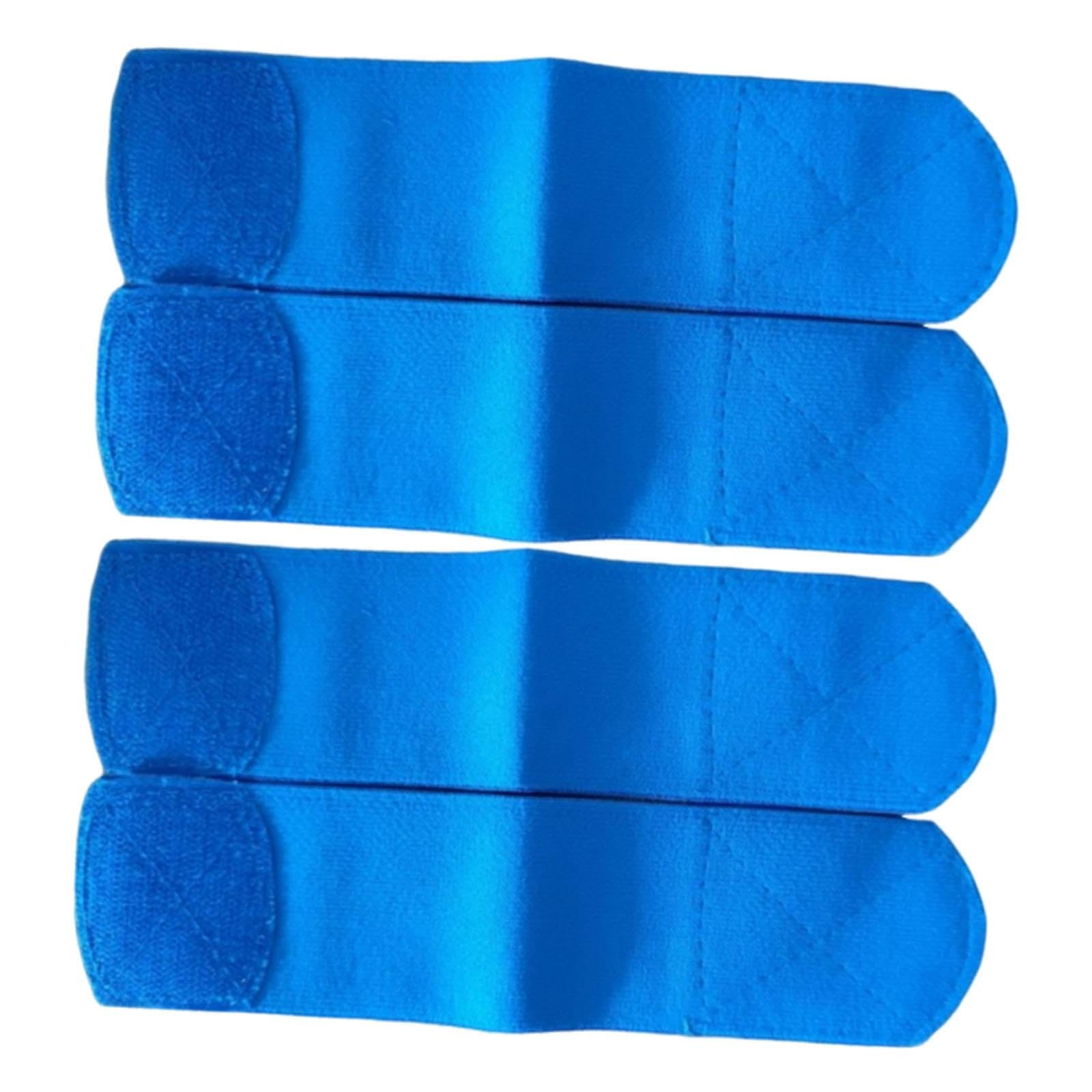 NIVAA 4 Pieces Soccer Ankle Guard Strap Portable for Volleyball Basketball Cycling Blue-image-18
