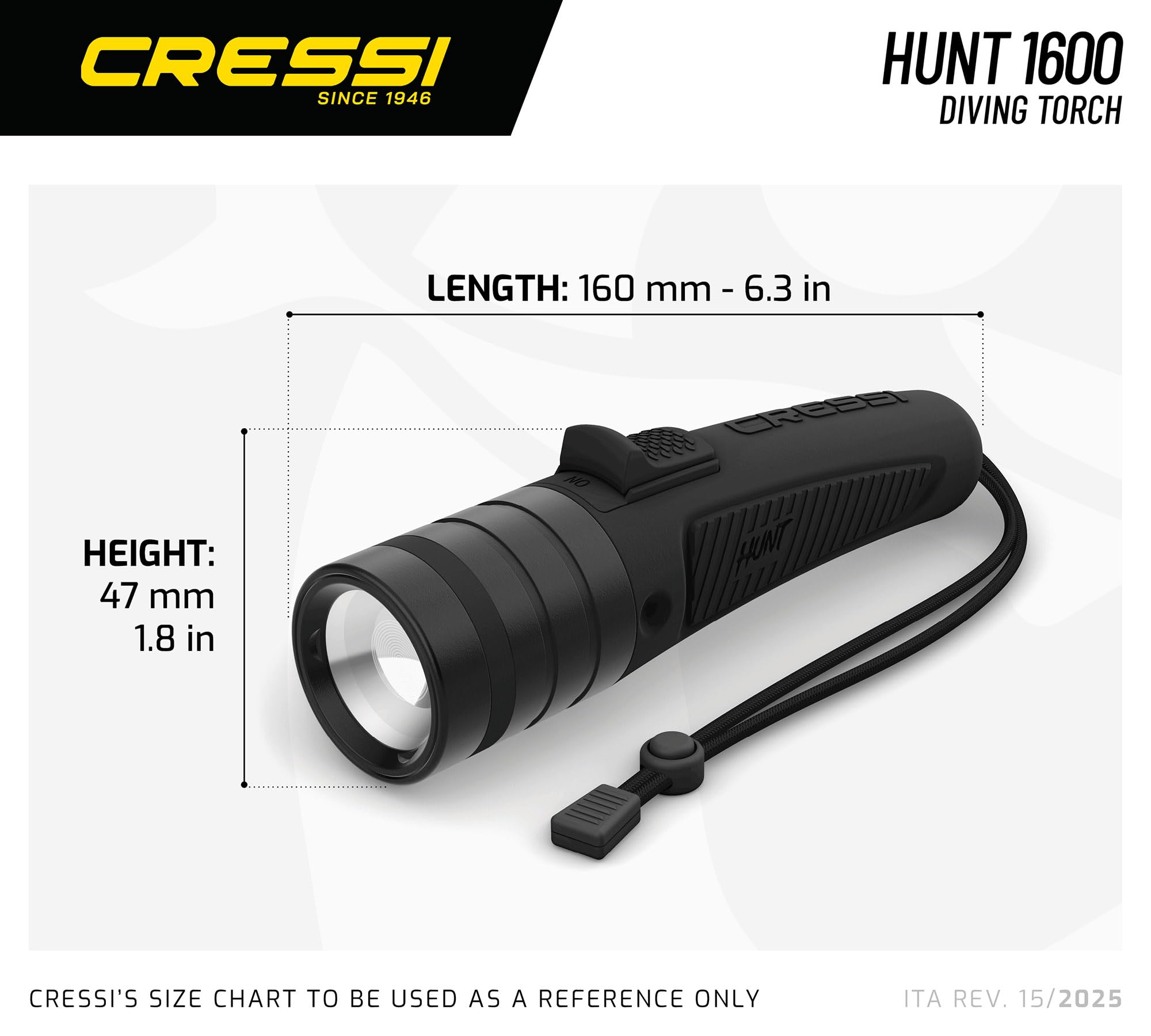 CRESSI Hunt Underwater Torches, Black