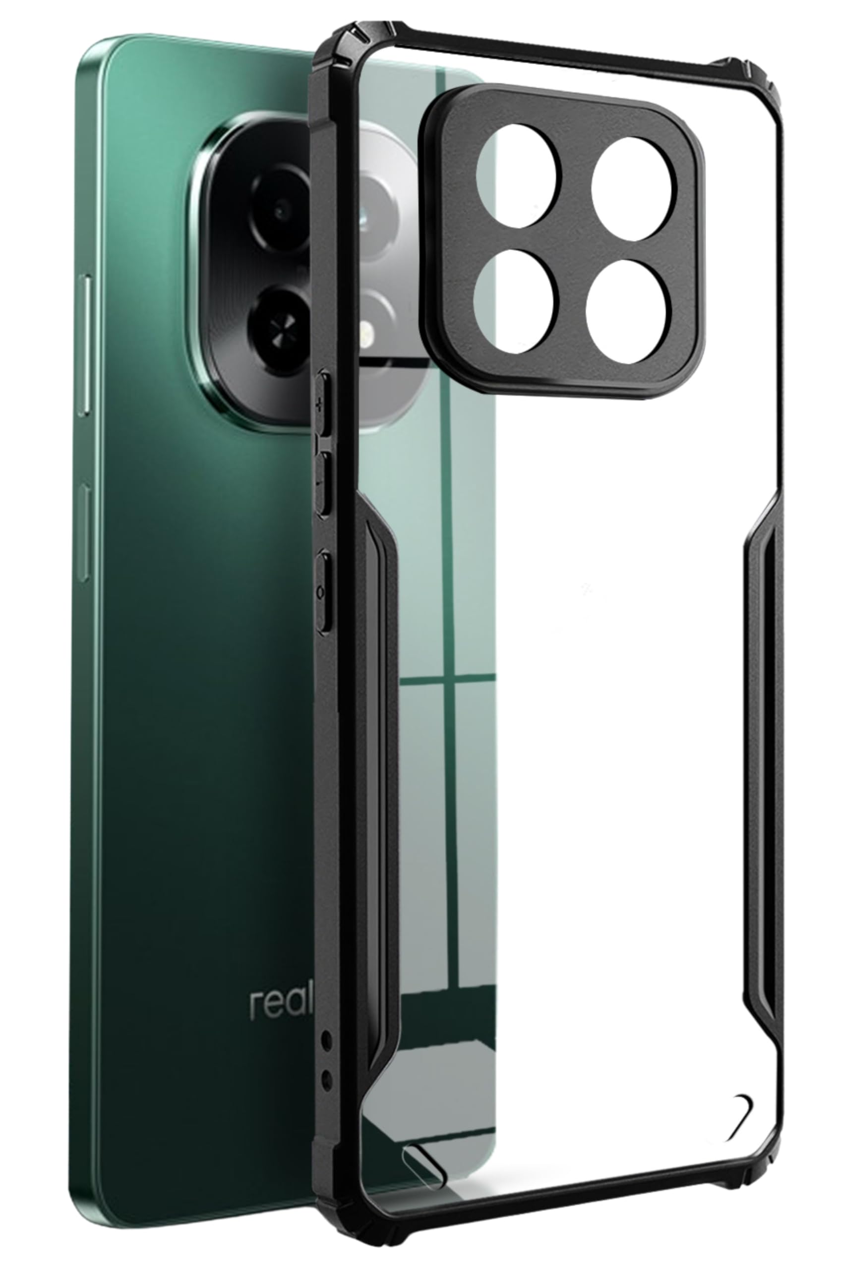 SPAZY CASE® Realme C63 5G Back Cover | Transparent Crystal Clear Hard PC Back Case with TPU Bumper, Drop Protection Case Cover for Realme C63 5G (B0DCVRGVK4) Amazon Price History, Amazon Price Tracker